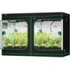 imageVIVOSUN S108 10x10 Grow Tent 120quotx120quotx80quot High Reflective Mylar with Observation Window and Floor Tray for Hydroponics Indoor Plant for VSF6450Black