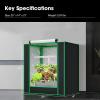 imageVIVOSUN Small Grow Tent for Aerogarden Hydroponics Growing System 20x14x21 Highly Reflective Mylar Indoor Grow Tent with Sealed Bottom Design Ventilation Window and Cable Hole Port