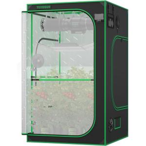 imageVIVOSUN P105 120quot60quot80quot PRO Grow Tent with Thick 1 inch Poles Strengthened High Reflective Mylar Oxford Fabric Extra Hanging Bars ampamp High CFM Kit for Hydroponics Indoor Plant for VSFD6500248x48x80