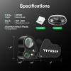 imageVIVOSUN 30X 60X Illuminated Jewelers Loupe Foldable Magnifier with LED Light for Jewelry Gems Watches Coins Stamps Antiques WhiteBlack