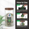 imageVIVOSUN 62 RH TwoWay Humidity Control Packs Size 8 g 10 Packs Each for Storing 1 oz Moisture Balancer with RH Indicator Card for Food Storage4g  10pcs