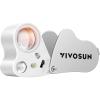 imageVIVOSUN 30X 60X Illuminated Jewelers Loupe Foldable Magnifier with LED Light for Jewelry Gems Watches Coins Stamps Antiques WhiteWhite