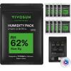 imageVIVOSUN 62 RH TwoWay Humidity Control Packs Size 8 g 10 Packs Each for Storing 1 oz Moisture Balancer with RH Indicator Card for Food Storage8g  10pcs