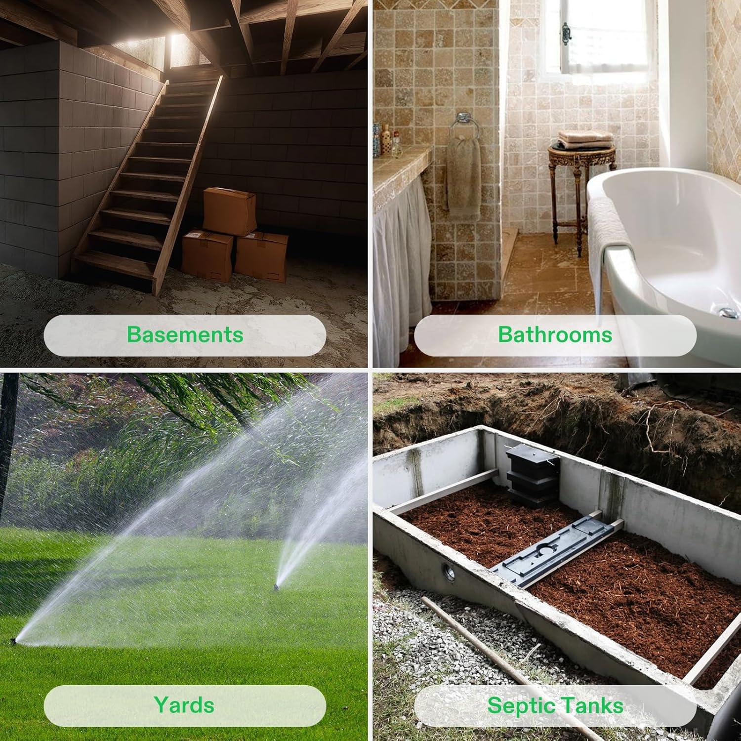 imageVIVOSUN 1 HP Submersible SewageEffluent Pump 5220 GPH Cast Iron Sump Pump with Automatic Adjustable Float Switch ampamp 2 NPT discharge Perfect for Sewage System Septic Tank Basement