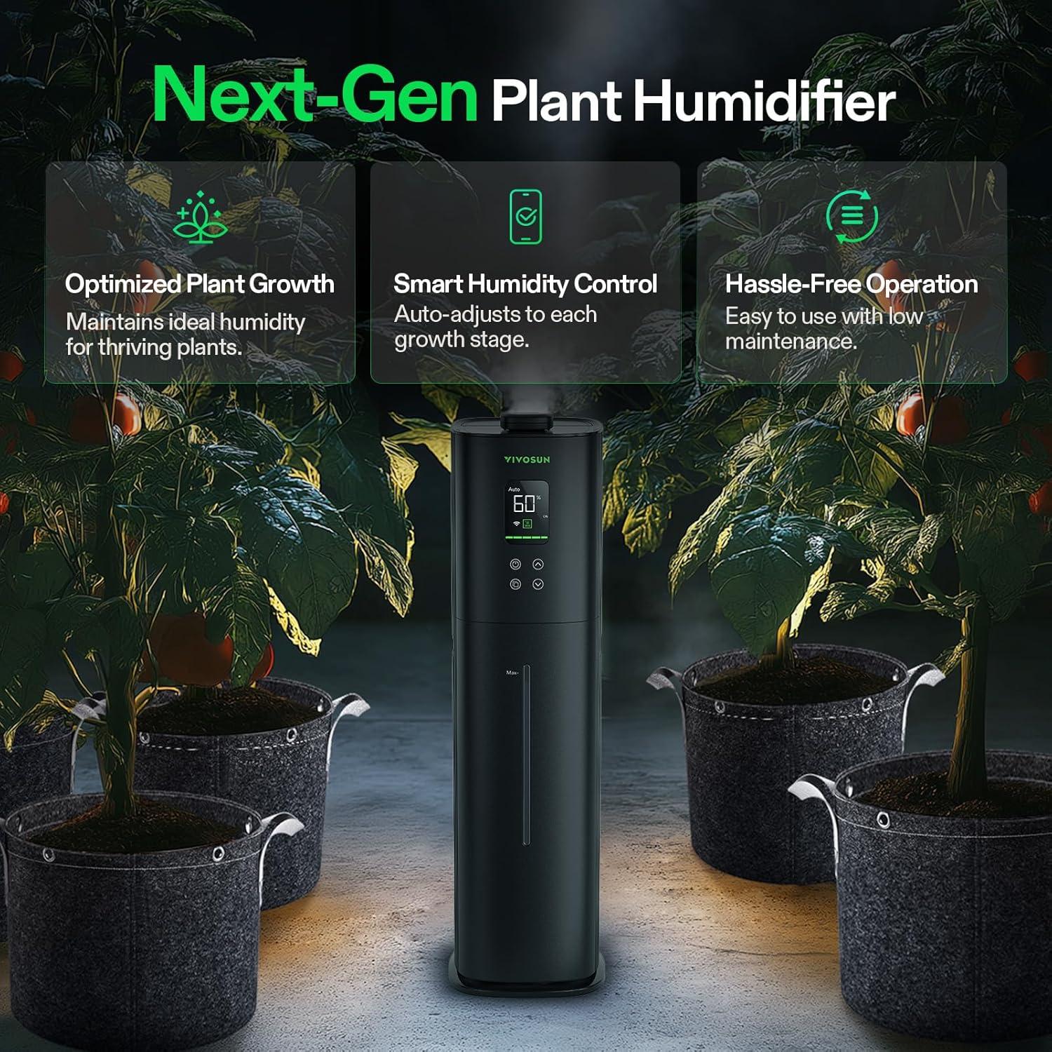 imageVIVOSUN AeroStream H05 Intelligent WiFi Humidifier 132 Gal  5 L Humidifier with Temp ampamp Humidity Probe Smart Remote Control Designed for Growers9 L