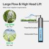 imageSubmersible Deep Well Pump 1HP 230V60Hz 33GPM 207ft Head Stainless Steel Water Pump with Additional Brass Check Valve and 30ft Power Cord for Irrigation Industrial ampamp Home Use