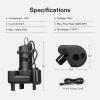 imageVIVOSUN 1 HP Submersible SewageEffluent Pump 5220 GPH Cast Iron Sump Pump with Automatic Adjustable Float Switch ampamp 2 NPT discharge Perfect for Sewage System Septic Tank Basement