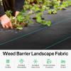imageVIVOSUN Premium Weed Barrier Landscape Fabric Heavy Duty 3ftx250ft 5oz DoubleLayered Weed Control Mat with High Permeability Commercial Ground Cover Easy Set up ampamp Superior Weed Control350FT