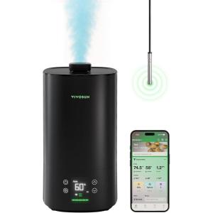 imageVIVOSUN AeroStream H05 Intelligent WiFi Humidifier 132 Gal  5 L Humidifier with Temp ampamp Humidity Probe Smart Remote Control Designed for Growers5 L
