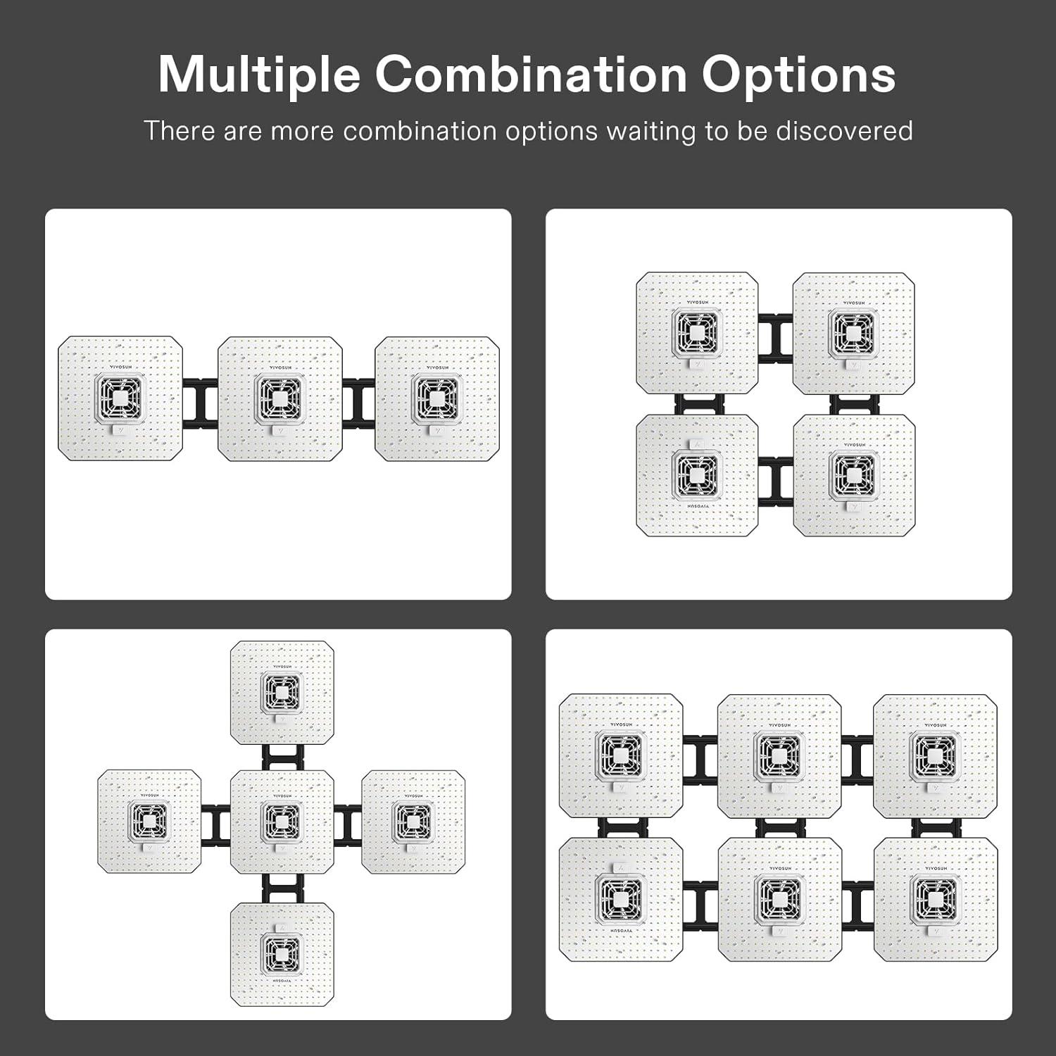 imageVIVOSUN AeroLight Expandable Hbar Spacing Adjustable HBracket for Multiple Lights Connection