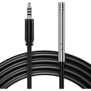 imageVIVOSUN Temperature ampamp Humidity Sensor Probe Waterproof Stainless Steel Environmental Monitoring Probe for GrowHub Controller E42E42A AeroLab THB1THB1S 12ft