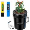 imageVIVOSUN DWC Hydroponic Growing System 5Gallon Deep Water Culture with VIVOSUN pH and TDS Meter Combo