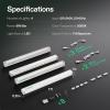 imageVIVOSUN T5 Grow Lights for Indoor Plants 5000K Full Spectrum 48W8 X 6W 1FT LED Plant Light Strip for Seed Starting Greenhouse Hydroponics SGS Compatible Linkable 8Pack1FT4 Pack