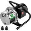 imageVIVOSUN 16 HP Shallow Well Pump with Pressure Tank NSF Certified 1320 GPH Stainless Steel Automatic Water Booster Jet Pump with Two Adapters for Home Garden Lawn16HP1320GPH