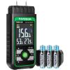 imageVIVOSUN Wood Moisture Meter 3In1 PinType Digital Moisture Tester Ambient Temp ampamp Humidity Tester 7 Modes Color Backlit Screen for Wood Walls Bricks Dried Flowers