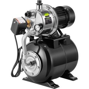 imageVIVOSUN 16 HP Shallow Well Pump with Pressure Tank NSF Certified 1320 GPH Stainless Steel Automatic Water Booster Jet Pump with Two Adapters for Home Garden Lawn16HP1320GPH With Tank