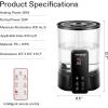 imageVIVOSUN 4L Cool Mist Humidifier with Remote Control for Bedroom Plants Baby Dry Skin6L 2in1 Cool  Warm Mist Humidifier