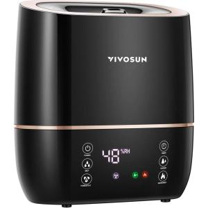 imageVIVOSUN 4L Cool Mist Humidifier with Remote Control for Bedroom Plants Baby Dry Skin5L 2in1 Cool  Warm Mist Humidifier