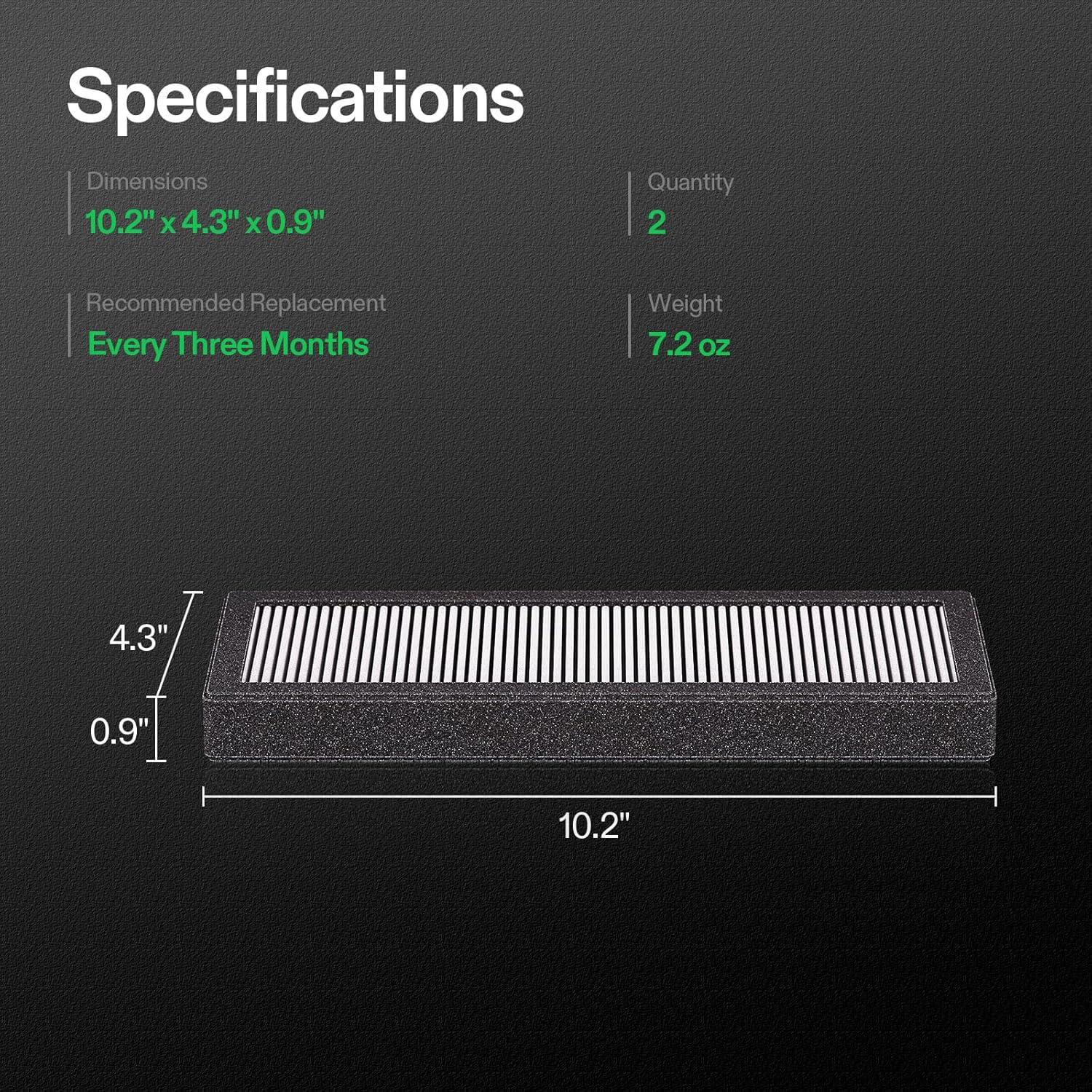 imageVIVOSUN OdorShield Filter Replacement for VGrow Smart Grow Box 2Pack