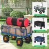 imageVIVOSUN Heavy Duty Folding Collapsible wagon Utility and Cargo Net for Garden Wagon 36quot X 30quot Heavy Duty Nylon Netting with Storage Bag for Folding Wagon Beach Cart Garden Cart Trolley Cart Black