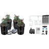 imageVIVOSUN DWC Hydroponics Grow System with Top Drip Kit and Professional Automatic Drip Irrigation Kits 15W Output All in One Professional Grow Kit Includes Pump Timer and Regulator 8 Pots Garden P