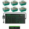 imageVIVOSUN Seedling Heat Mat with SelfAdjusting Dual Digital Display Temperature Controller 10quotx2075quot and 6Pack Seed Starter Trays 72Cell Seed Starter Kit with Humidity Dome
