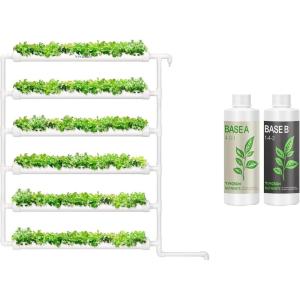 imageVIVOSUN Hydroponic Grow Kit 54 Plant Sites Hydroponics Planting System and Plant Food Nutrients Base A401 ampamp B142 Bundle All Purpose Liquid Fertilizer Hydroponic Plant Food