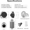 imageVIVOSUN 6 Inch 440 CFM Inline Fan with Speed Controller 6 Inch Carbon Filter and 8 Feet of Ducting Air Filtration Combo for Grow Tent VentilationSilver