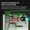imageVIVOSUN Ventilation Kit 8 Inch 720 CFM Inline Duct Fan with 8quot x 20quot Carbon Filter Odor Control System with Australia Virgin Charcoal for Grow Tent Ventilation8 Inch w Thermometer
