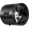 imageVIVOSUN Inline Booster Duct Fan 6 240 CFM HVAC Exhaust Ventilation Fan with Low Noise for Basements Bathrooms Kitchens Attics Grow Tents BlackBasic