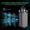 image:imageVIVOSUN 4 Inch 195 CFM Inline Duct Ventilation Fan Vent Blower for Grow Tent and 4 Inch Air Carbon Filter Smelliness Control with Australia Virgin Charcoal Combo