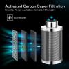 image:imageVIVOSUN 4 Inch Air Carbon Filter Smellines Control and 4 Inch 25 Feet Flex Air Aluminum Duct for Ventilation 2 Clamps Included Long HeavyDuty MultiLayer Dryer Hose Vent Kit Duct Fan Systems