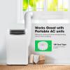 image:imageVIVOSUN Smart Air Filtration T4 Kit 4 and Window Duct Kit Portable AC Window Seal Kit Fit with 46 Ducting amp 59 Hose for Sliding Window Adjustable AC Vent Kit for Duct Fans Air Conditioner