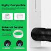 image:imageVIVOSUN Smart Air Filtration T4 Kit 4 and Window Duct Kit Portable AC Window Seal Kit Fit with 46 Ducting amp 59 Hose for Sliding Window Adjustable AC Vent Kit for Duct Fans Air Conditioner