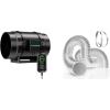 image:imageVIVOSUN AeroZesh G8 8inch 725 CFM Inline Duct Fan with E12 Speed Controller and 25 Feet Flex Air Aluminum Duct for Ventilation Ducting with 2pcs 8 Inch Stainless Steel Clamps Long HeavyDuty