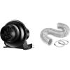 image:imageVIVOSUN D4 4 Inch 195 CFM Inline Duct Ventilation Fan and 4 Inch 8 Feet Flex Air Aluminum Ducting for HVAC Ventilation