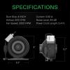 image:imageVIVOSUN Z4 4 Inch Inline Duct Fan 203 CFM Ventilation Fan with Variable Speed Controller for Grow Tent Indoor Garden Ventilation BlackZ4 4 Inch