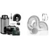 image:imageVIVOSUN Smart Air Filtration PRO G6 Kit 6 and 6 Inch 25 Feet Flex Air Aluminum Duct for Ventilation 2 Clamps Included Long HeavyDuty MultiLayer Dryer Hose Vent Kit Duct Fan Systems