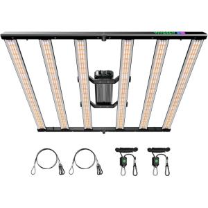 image:imageVIVOSUN LumaLight 320W LED Grow Light Full Spectrum Indoor Plant Light with Deep Canopy Penetration Smart Dimmable LED Bar Lamp for Vegetables Herbs Flowers 3x3ft Coverage GrowHub Compatible4x4 500W