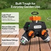 image:imageVIVOSUN Garden Hose Splitter 2 Way HeavyDuty Dual Water Hose Connector with Durable Metal Body Outdoor Faucet Adapter with Comfortable Rubberized Grip for Drip Irrigation Lawns
