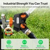 image:imageVIVOSUN Garden Hose Splitter 2 Way HeavyDuty Dual Water Hose Connector with Durable Metal Body Outdoor Faucet Adapter with Comfortable Rubberized Grip for Drip Irrigation Lawns