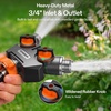 image:imageVIVOSUN Garden Hose Splitter 2 Way HeavyDuty Dual Water Hose Connector with Durable Metal Body Outdoor Faucet Adapter with Comfortable Rubberized Grip for Drip Irrigation Lawns