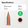 image:imageVIVOSUN 6Pack SelfWatering Spikes Hexagonal Terracotta Watering Stakes AutoWater Device Planter Insert for Indoor amp Outdoor Potted Plants6 Pack of 2