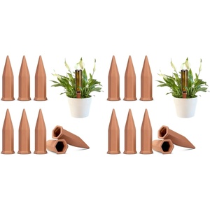 image:imageVIVOSUN 6Pack SelfWatering Spikes Hexagonal Terracotta Watering Stakes AutoWater Device Planter Insert for Indoor amp Outdoor Potted Plants6 Pack of 2
