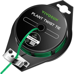 image:imageVIVOSUN Twist Ties 164 ft 50m PECoated Green Plant Ties with Cutter Reusable amp Flexible Tomate Ties for Plant Support Indoor Outdoor Gardening Cable Management Home Office Organization  Reusable amp Flexible Tomate Ties for Plant Support Indoor Outdoor Gardening Cable Management Home Office Organization328 Feet