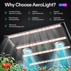 image:imageVIVOSUN AeroLight 350W LED Grow Light Indoor Plant Light Bars with Fan  Grow Tent Cooling Ventilation App Control GrowHub Compatible 3x3ft Coverage3x3