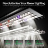 image:imageVIVOSUN AeroLight 350W LED Grow Light Indoor Plant Light Bars with Fan  Grow Tent Cooling Ventilation App Control GrowHub Compatible 3x3ft Coverage3x3