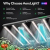 image:imageVIVOSUN AeroLight 350W LED Grow Light Indoor Plant Light Bars with Fan  Grow Tent Cooling Ventilation App Control GrowHub Compatible 3x3ft Coverage4x4