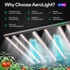 image:imageVIVOSUN AeroLight 350W LED Grow Light Indoor Plant Light Bars with Fan  Grow Tent Cooling Ventilation App Control GrowHub Compatible 3x3ft Coverage5x5