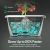 image:imageVIVOSUN FlexFeed DWC Hydroponic System Kit 4Gallon Deep Water Culture Grow Kit with Smart Controller AppControlled Water Temperature Monitoring Air Pump for Grow Tents 2Bucket